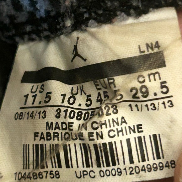 Jordan 10 Retro Cool Grey size 11.5 310805-023 2014 PRE-OWNED - Picture 9 of 10